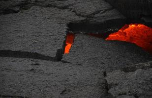 scorci di lava vicino dell'islanda più recente vulcano, geldingadalir foto