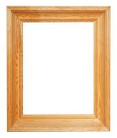 verticale semplice largo Marrone di legno immagine telaio foto