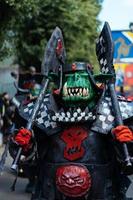 kiev, Ucraina - giugno 2, 2019 kiev comico con, il annuale mondo dei fan Festival nel kiev, Ucraina. comico con Festival. cosplayer nel costumi loro preferito supereroi. cosplay meraviglia, Vendicatori, anime, dc foto