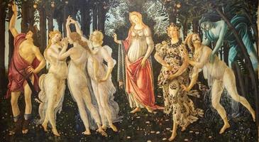 Alessandro botticelli - molla, 1480. Rinascimento arte nel uffizi Museo foto