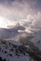 Cervino di montagna zermatt svizzera foto