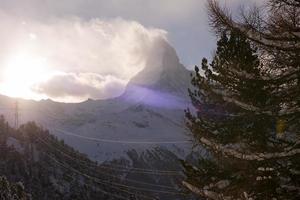 Cervino di montagna zermatt svizzera foto