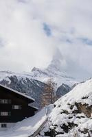 Cervino di montagna zermatt svizzera foto
