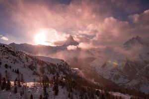 Cervino di montagna zermatt svizzera foto