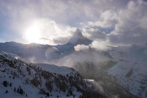 Cervino di montagna zermatt svizzera foto