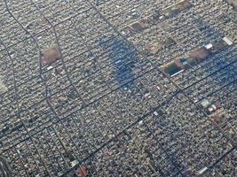 Messico città aereo mentre atterraggio foto