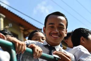 Ubud, Indonesia - agosto 17 2016 - indipendenza giorno è festeggiare tutti in giro nel il nazione foto