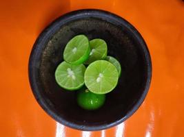 messicano lime nel un' tazza foto