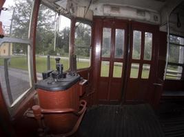vecchio nuovo York tram rosso carro 1939 foto