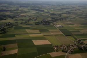 munchen Baviera Germania la zona aereo paesaggio a partire dal aereo allevato i campi foto