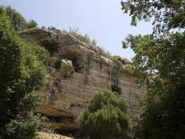 cava d'ispica palestra grotta nel sicilia Italia foto