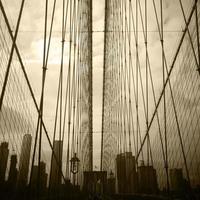 ponte di brooklyn di new york city usa foto