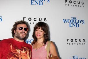 los angeles, 21 agosto - jack black, tanya haden alla prima mondiale di fine s al cinema arclight hollywood il 21 agosto 2013 a los angeles, ca foto