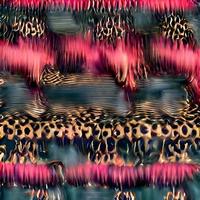africano design. leopardo sciarpa disegno, moda tessile modello foto