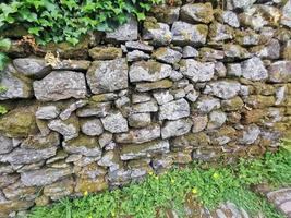 vecchio pietra parete sentiero nel Italia cinque terre foto