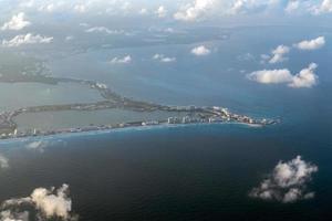 cancun aereo Visualizza panorama paesaggio foto