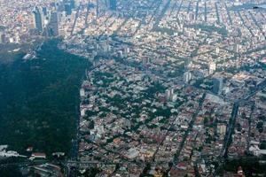 Messico città aereo Visualizza paesaggio urbano panorama foto