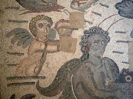 antico romano mosaico di villa del casale, sicilia foto