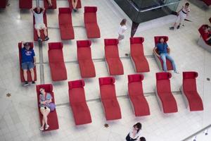 Torino, Italia - giugno 17 2017 - Turist visitare internazionale film Museo museo del cinema foto