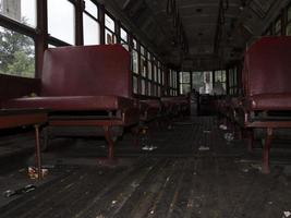 vecchio nuovo York tram rosso carro 1939 foto