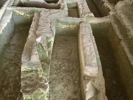 cava d'ispica catacombe larderia grotta nel sicilia Italia foto