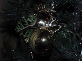 Natale natale albero bicchiere mano fatto artigianale palla foto