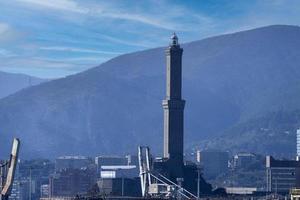 Genova lanterna faro città simbolo foto