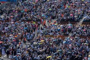 genova, Italia - Maggio 27 2017 - papa Francesco visitare Genova per il massa nel kennedy posto foto