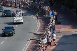 genova, Italia - Maggio 27 2017 - papa Francesco visitare Genova foto