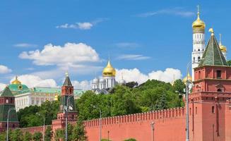 parete e cattedrali di Mosca Cremlino foto