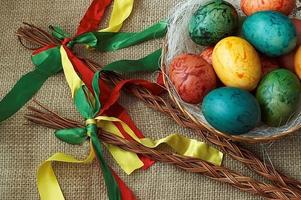 decorazione delle uova di Pasqua foto