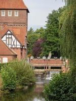 il città di coesfeld a il fiume berkel nel Germania foto