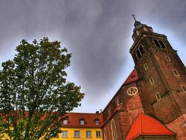 il città di coesfeld a il fiume berkel nel Germania foto