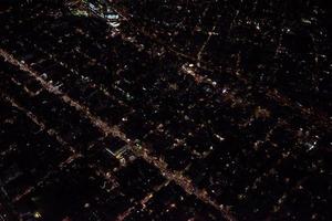 Messico città aereo notte Visualizza panorama di pesante traffico foto