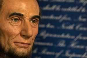 nuovo York, Stati Uniti d'America - aprile 22 2017 - Abramo Lincoln cera statua vicino su dettaglio foto