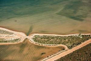 soluzione salina aereo Visualizza nel squalo baia Australia foto