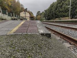 pontedeum ferrovia stazione. galizia, Spagna foto