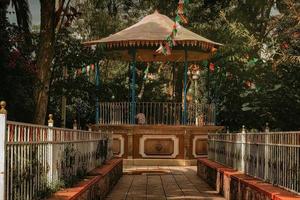 rustico e tradizionale chiosco nel messicano giardino foto