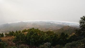 tramonto a partire dal un' montagna superiore nel xichu guanajuato Messico foto