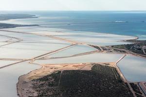 soluzione salina aereo Visualizza nel squalo baia Australia foto