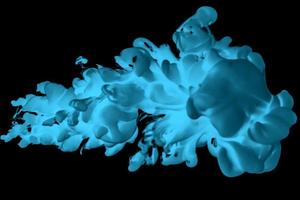 inchiostro goccioline nel il modulo di nuvole. colore gocce nel acqua astratto artistico elementi per design foto