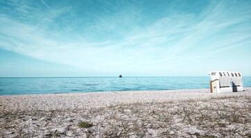 spiaggia nel il estate sfondo foto