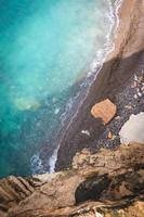 vista a volo d'uccello sul mare foto