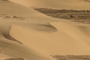 dettaglio astratto di sabbia tra le dune foto