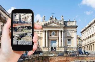 immagine di antico romano anfiteatro nel sicilia foto