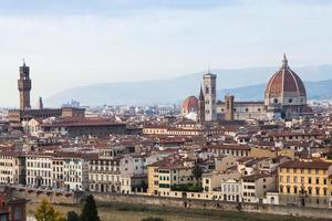 sopra Visualizza di vecchio città di Firenze foto