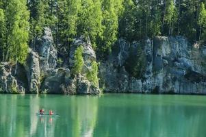 lago nel adrspach-teplice rocce foto