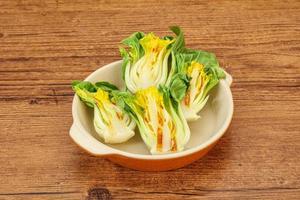 insalata vegana di bok choy alla griglia foto