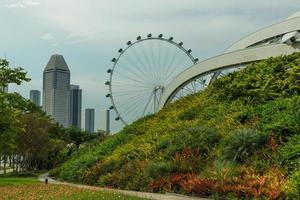 Visualizza di Singapore città orizzonte foto