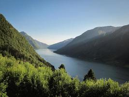 vista del paesaggio di sognefjord foto